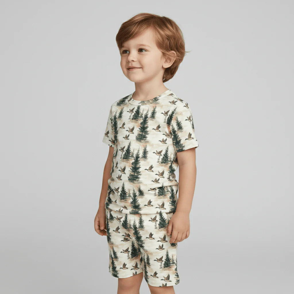Northwoods Flight Bamboo Short Sleeve Short Set