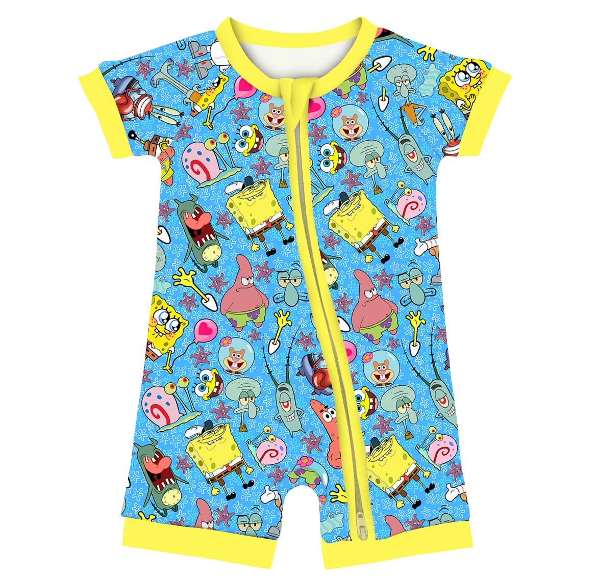 Krabby Krew Bamboo Shorty Zippy Romper