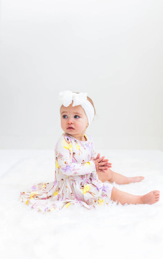 Ballerina Baby Bamboo Twirl Bodysuit Dress