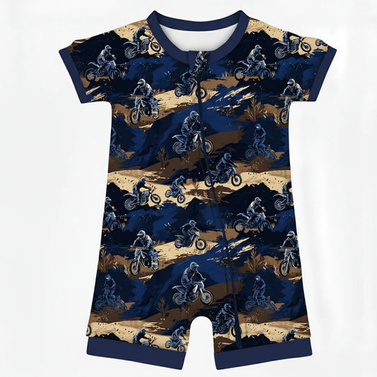 Off Road Rebels Bamboo Shorty Zippy Romper