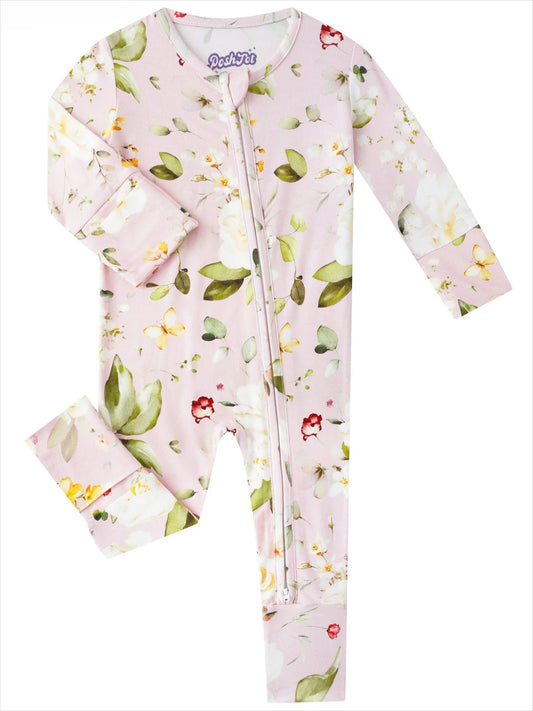 Sweet Pea Floral Zippy Romper