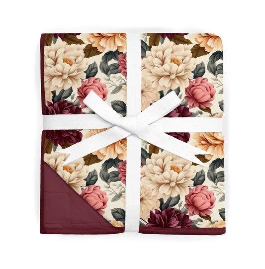 Autumn Floral Bamboo Blanket