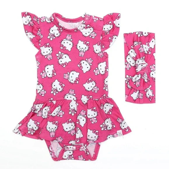 Hello Cutie Twirl Skirt Bodysuit