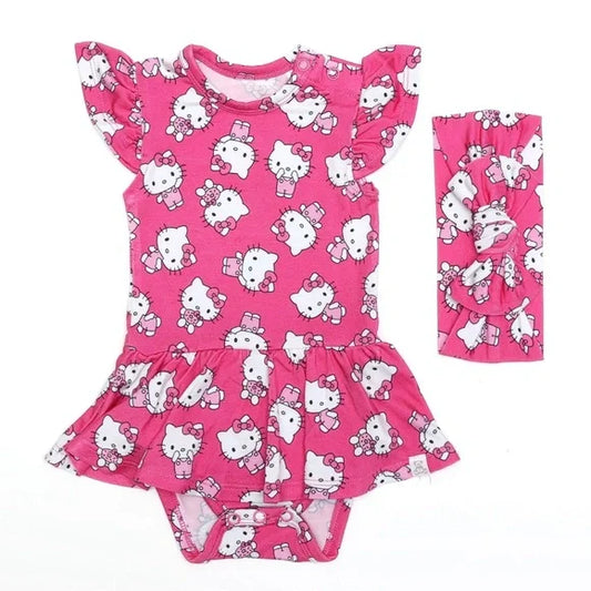 Hello Cutie Twirl Skirt Bodysuit
