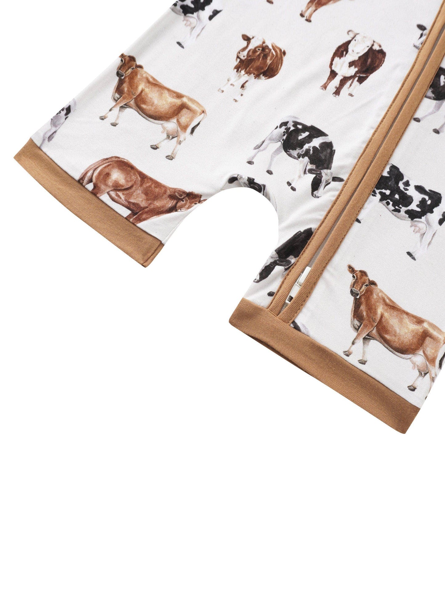Brown Cow Bamboo Shorty Romper