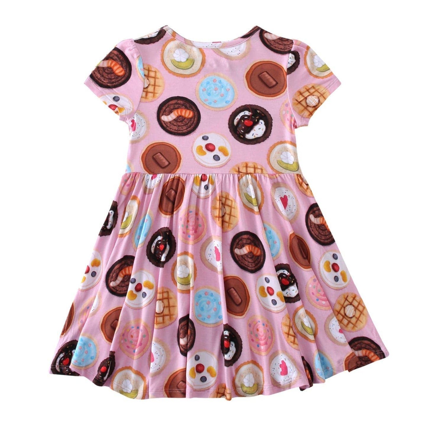 PoshTOT Cookie Bamboo Girls Twirl Dress