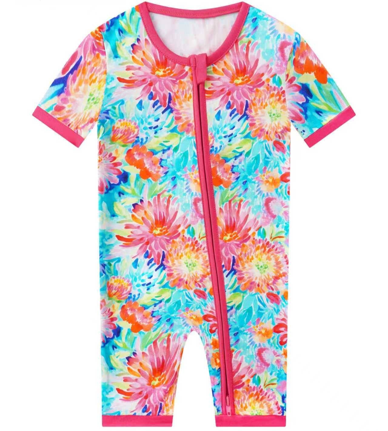 Coral Garden Bamboo Shorty Romper