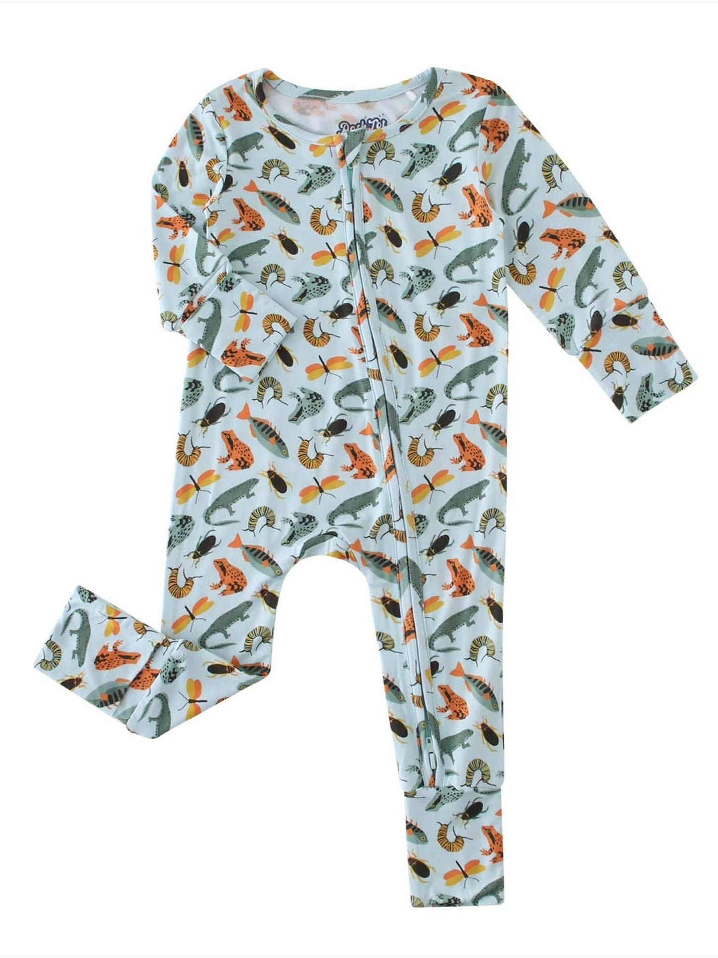 PoshTOT Crocodile Bamboo Baby Convertible Zippy Romper