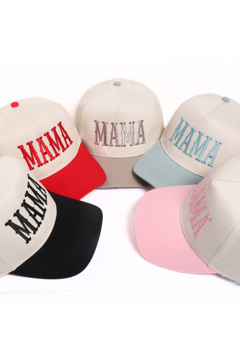 Embroidered MAMA Hat (7 Panel)
