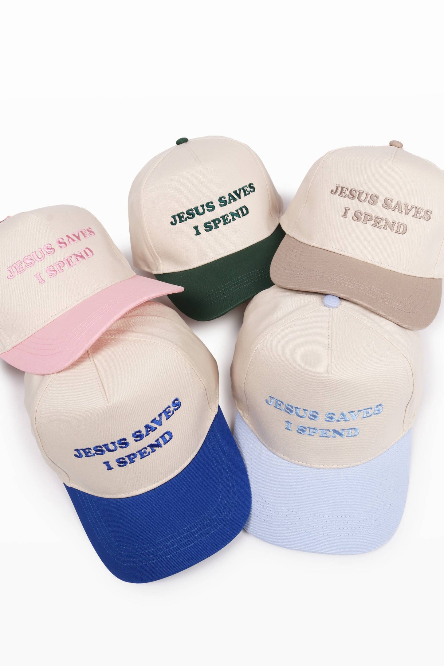 Jesus Saves I Spend Embroidered Hat