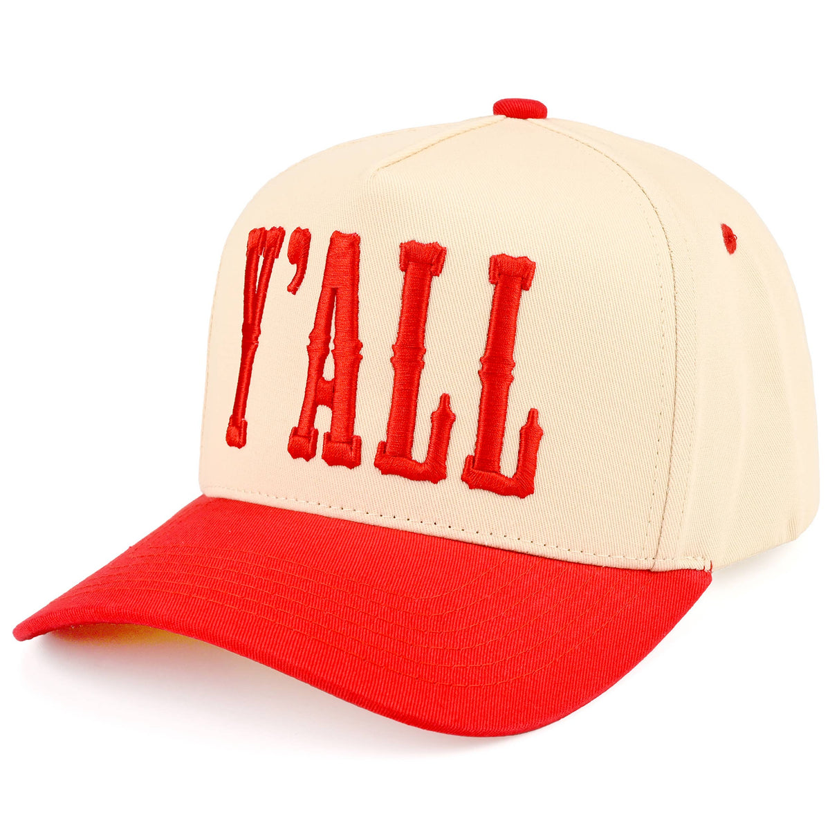 Y'ALL Embroidered Two Tone Trucker Hat