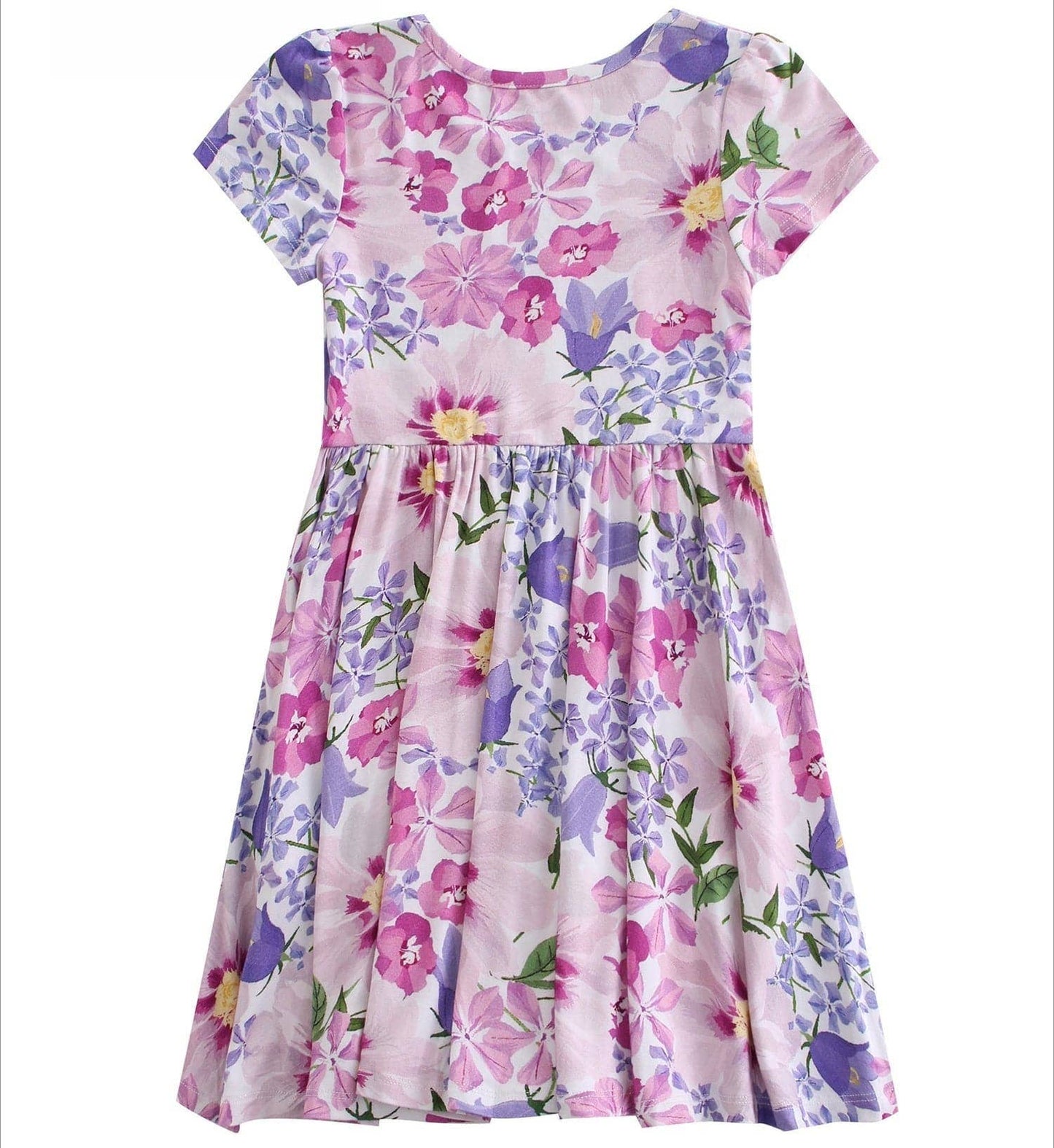 PoshTOT Morning Glory Bamboo Girls Twirl Dress