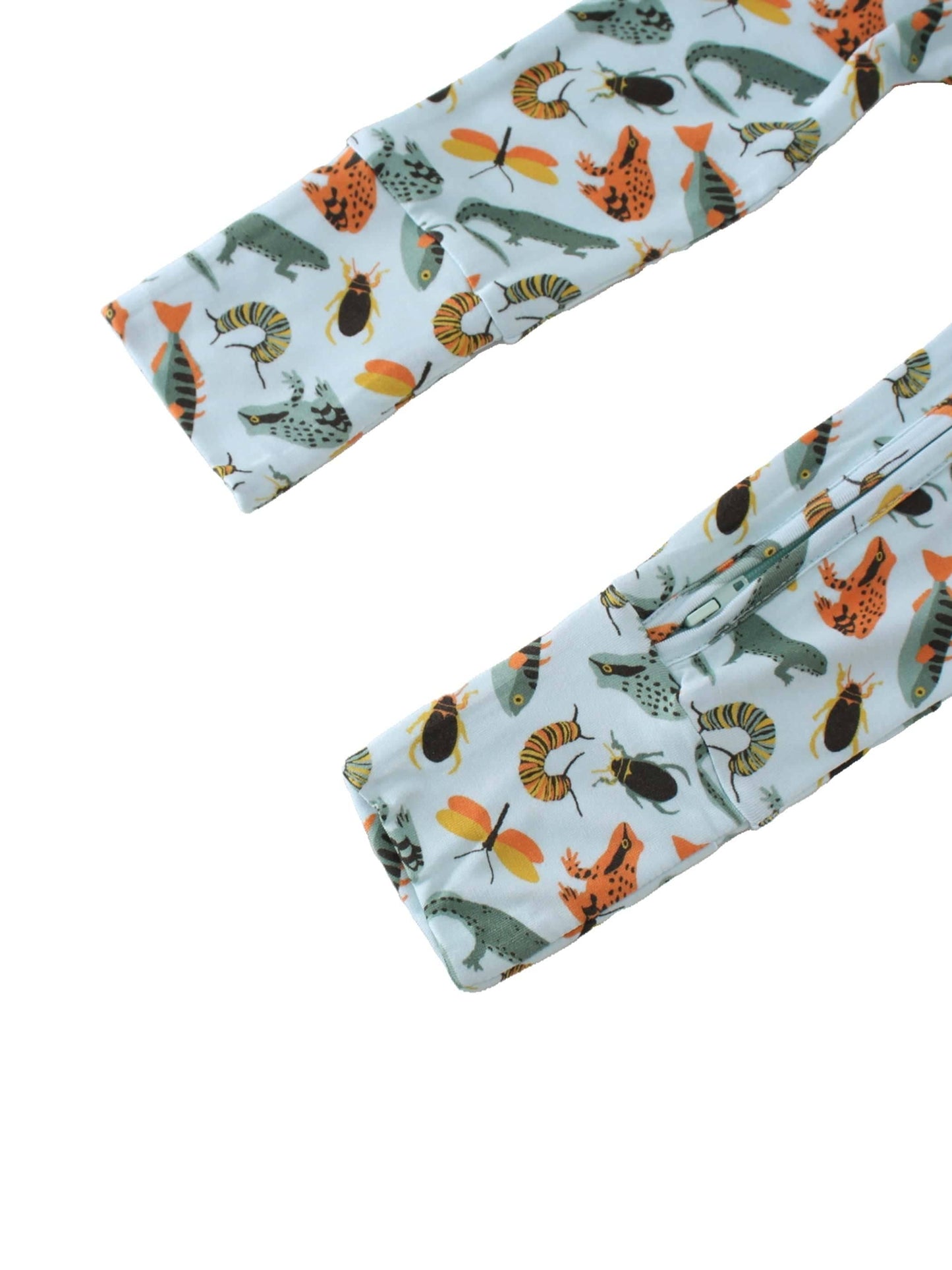 PoshTOT Crocodile Bamboo Baby Convertible Zippy Romper