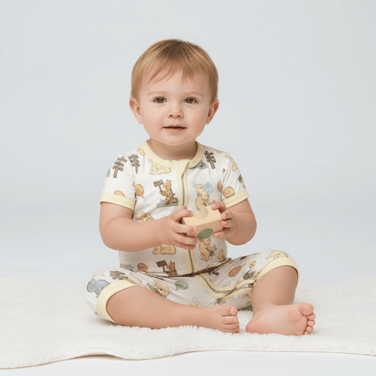 Charlie Play 100 Acre Party - Bamboo Lyocell Shorty Romper