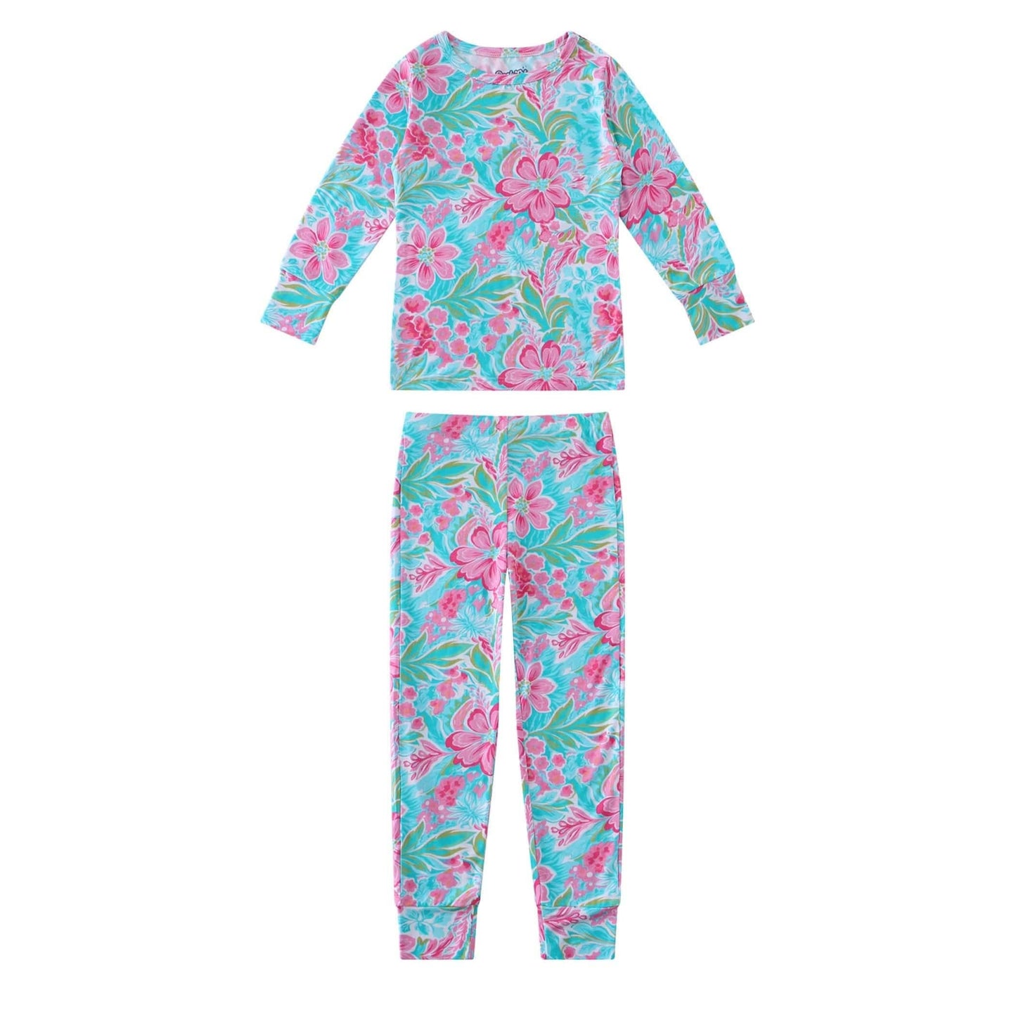 PoshTOT Summer Floral 2 Piece PJ Set
