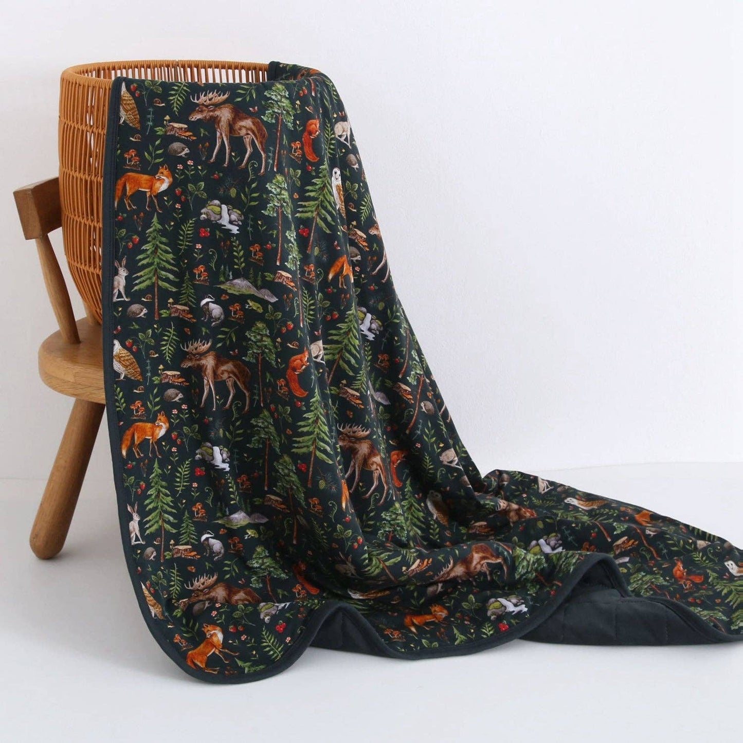 Wood You Be My Friend Toddler Quilted Blanket 60”x40”