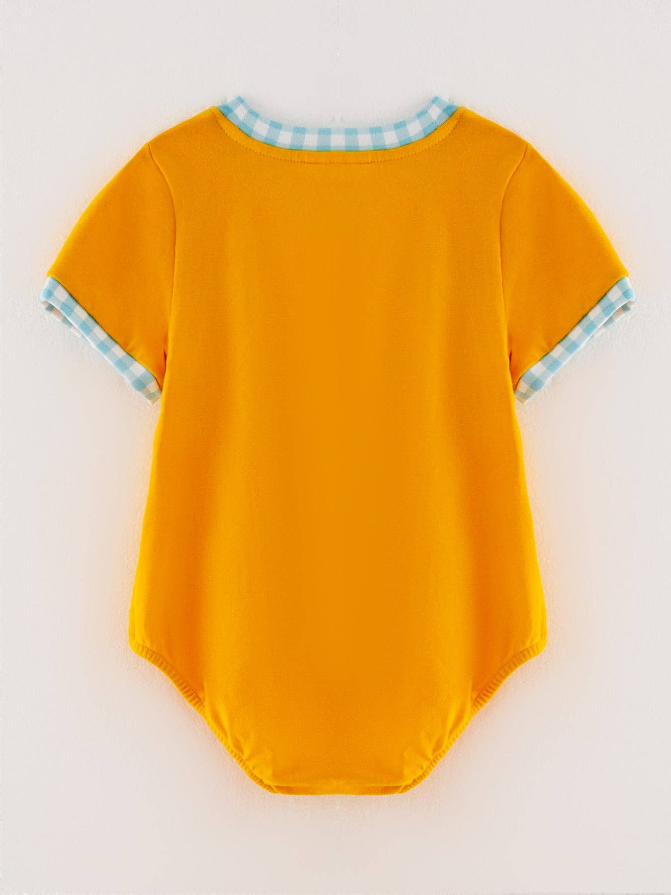 Halloween Pumpkin Chenille patches Boys Romper